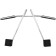 Car hanger 3D, universal, chrome