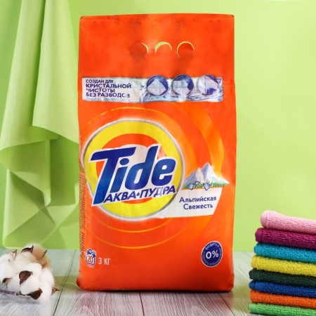 TIDE E washing powder "Alpine freshness", automatic, 3 kg