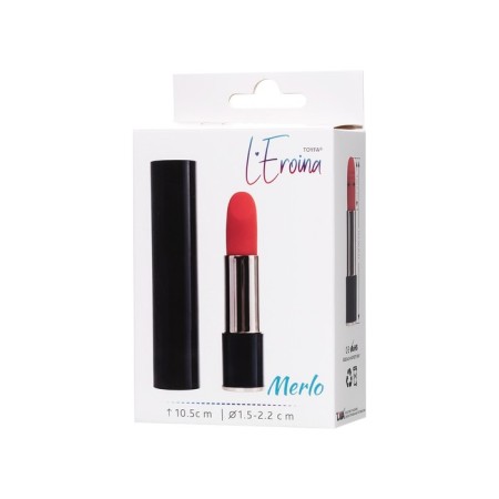 Minivibrator L’Eroina Merlo, ABS plastic, black color, 10.5 cm-7
