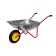 Garden wheelbarrow, single -wheeled: cargo/p 80 kg, volume of 65 l, red handles