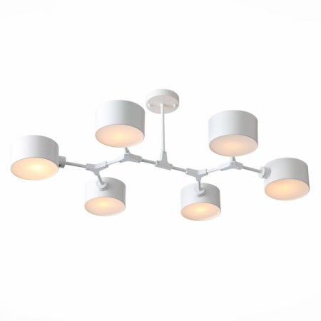 Ceiling EVOLUCE lamp. Sle183502-06. Gemento. 6x60 watts, E14, 73x95.5x32 cm, white color-8
