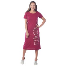 Women's dress, size 46, burgundy color
