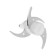 Aksinya chopper KS-501, glass, 400 watts, 1.2 l, 1 speed, white
