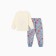 New Year. Pajama nursery (longshit/pants), milk/gray color, height 122 cm