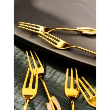 Fruit plugs "Bant", length 12.5 cm, 6 pcs, gold color-1