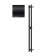 Terminus duo electric heated towel rail "Circle", 1200x110 mm, Black Muars