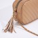 Cross-Bodi Bag on a zipper, beige color