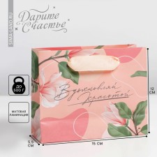Gift Laminated horizontal package, packaging, “inspiration”, S 12 x 15 x 5.5 cm