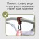 Carabiner for bags for a stroller, for Velcro, eco -leather, brown color