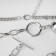 Pendant "Chain" ball, medallion, color silver, 58 cm