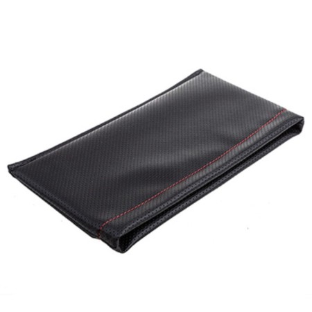 The pocket-organizer between the seats SkyWay 29x16 cm, the skin Perf. Black, Red line, s06402019