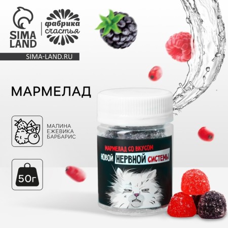 Marmalade in the Bank "Nervous System", taste: berry, 50 g.