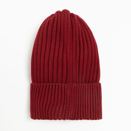 Hat for girls, red color, size 52-56-2