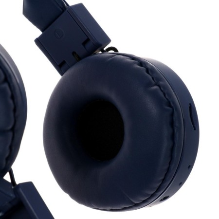Hoco W25 headphones, wireless, overheads, BT5.0, 300 mAh, microphone, blue-5