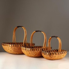 Set of baskets, 3pcs., 44x34x14x38cm, 37x27x12x31cm, 30x20x10x25cm, vine