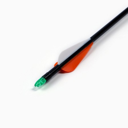 Arrow for onions, fiberglass, black, plumage - orange, 80 cm-1