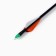 Arrow for onions, fiberglass, black, plumage - orange, 80 cm