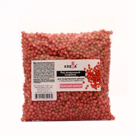 Air rice (balls) 02 Red pearls Kreda 50 g