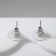 Earrings Plastic "Vivien" spiral-sinter, black and white color