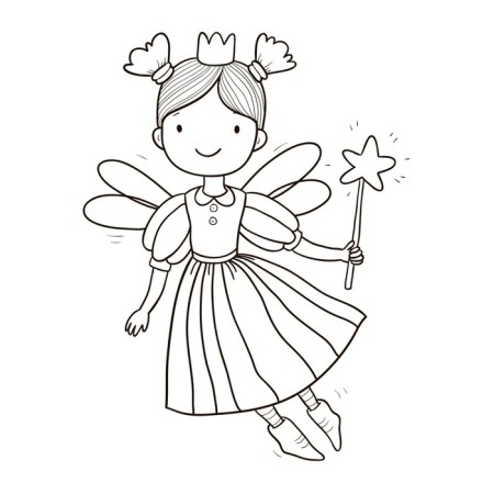 Fairys. Coloring for kids-2