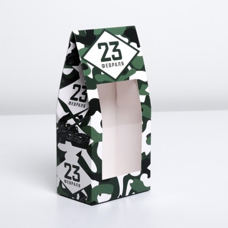 Confectionery box, packaging, "February 23", 9 x 19 x 6 cm