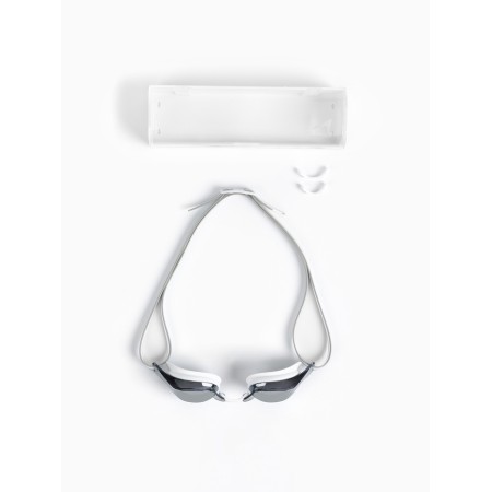 Onlytop swimming glasses, white, mirror-3
