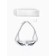 Onlytop swimming glasses, white, mirror