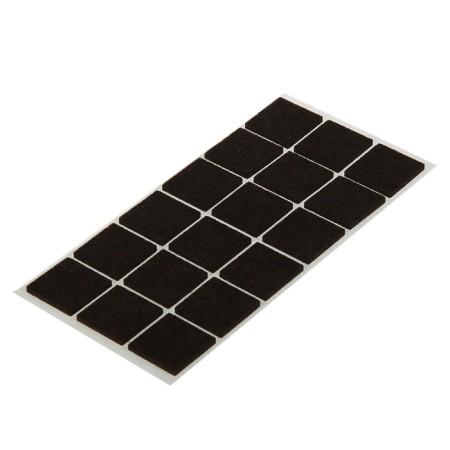 Furniture tundra, 25 x 25 mm, square, brown, 18 pcs.