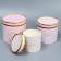 Set of hats 3 in 1, gift packaging, “marble”, 13 x 13 - 18 x 18 cm