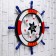 The helm of the souvenir "Welcome on board" Red 62cm