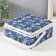 Casket for needlework "Field flowers on blue" 20x20x11 cm