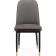 Stool on a metal frame Flor metal/eco -leather, black/gray/brown 43x50x83 cm