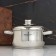 Gretta pan, 2.5 l, d = 18 cm, capsule, metal cover, induction