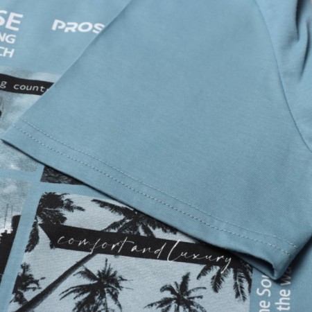 T -shirt male, blue color, size 52-2