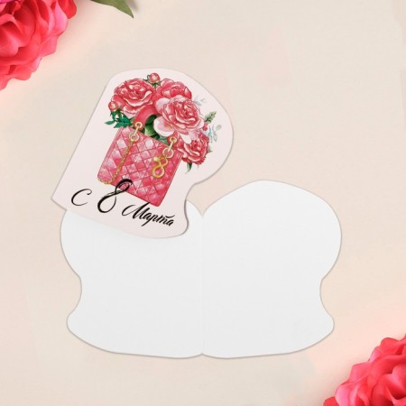 Postcard molding "Bouquet of flowers", 7.5 x 9 cm