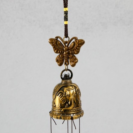 Wind Music Metal "Butterflies and 6 Color Bells" 55x4.7x4.2 cm-1