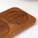 Serve dish with two lids, 34 × 20 × 12 cm, acacia