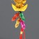 Plastic suspension, textiles "Golden fish on an ingot of iambic with peanuts" 25 cm