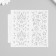 Stencil background plastic "Damascus Flower" 13x13 cm