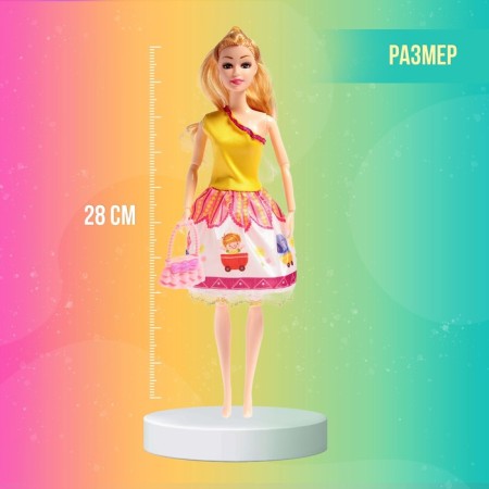 Carrier-model doll "Natasha" with a set of dresses-1