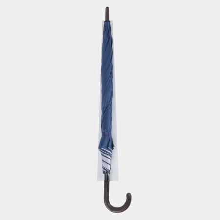 Umbrella - semi -automatic cane "plain", 8 spokes, r = 61 cm, blue color-8