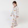 Pajama nursery (shirt, trousers) kaftan "animals" p. 122-128, white