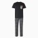 Homemade male set (T -shirt/pants) "Friendly Family", color Anthracite, size 58