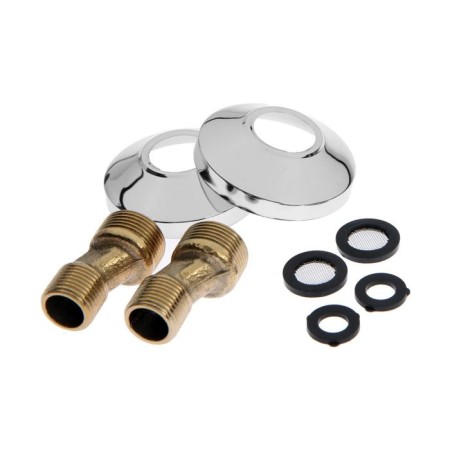 Accoona A7179 bathtub, two -wound, with shower set, brass, chrome-3