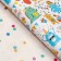 Glossy packaging paper "Funny Birthday", bilateral, 0.49 x 0.7 m