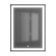 Mirror Uperwood Tanos, 60x80 cm, LED backlight, sensory switch, anti -recovery
