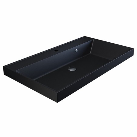 Sink uperwood Classic Quartz 80 cm, quartz, black matte, space-5