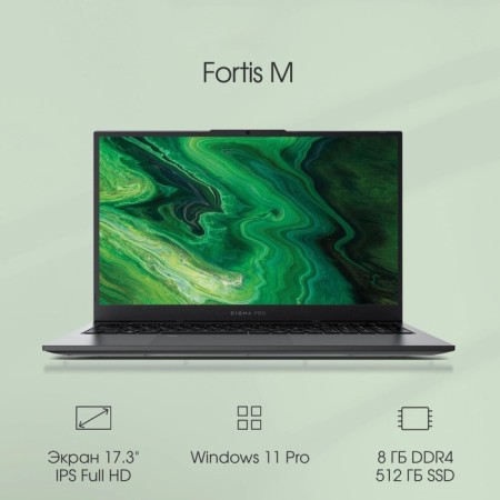 Digma Pro Fortis M Core i5 1235U 8GB SSD512GB Intel UHD Graphics 17.3 "IPS FHD (192 106686-1