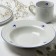 Ceramic “Swallow” plate, 22.4 cm, 300 ml, white color