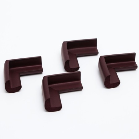 A set of protective pads on corners, 4 pcs., Brown color-2